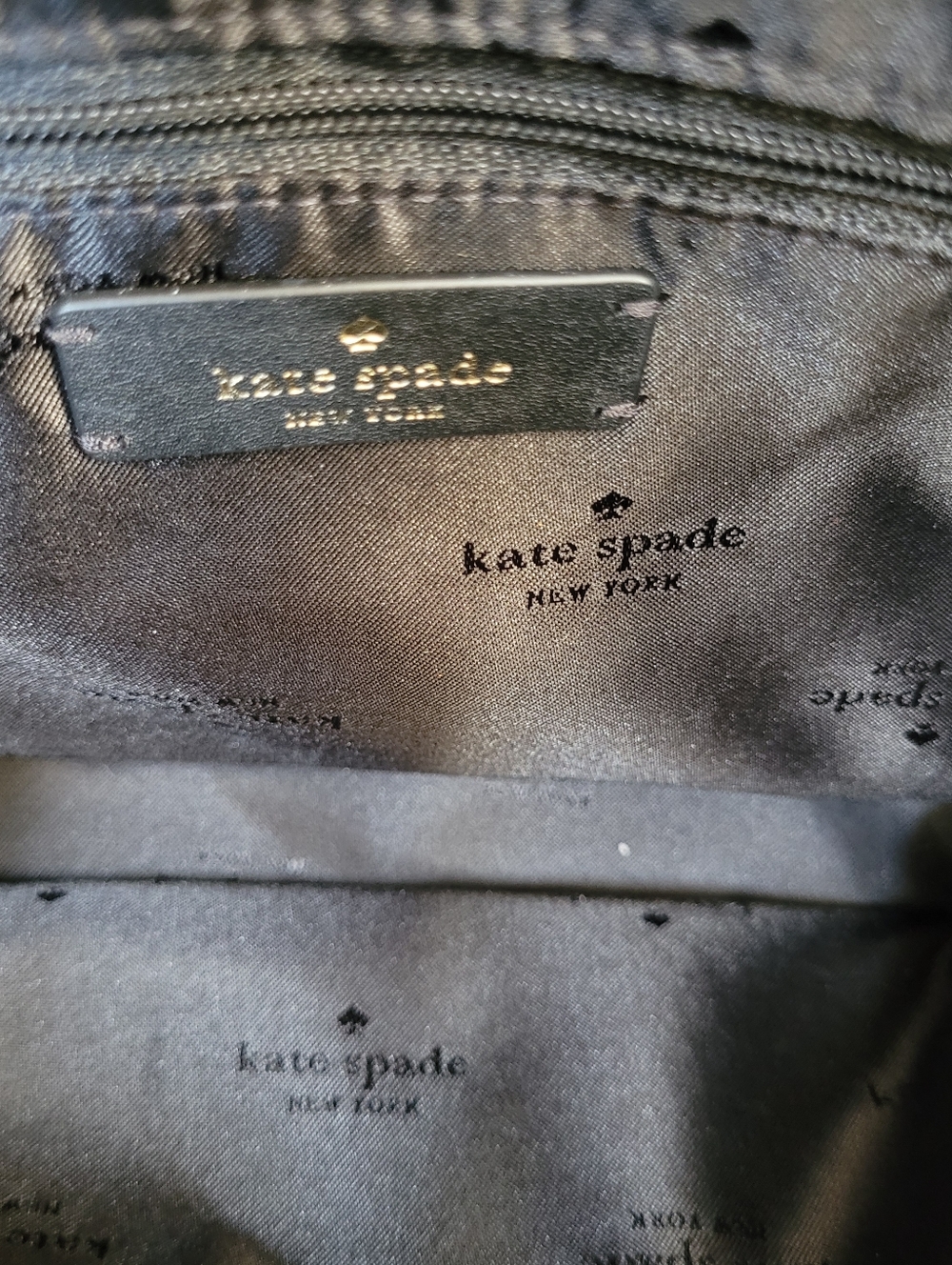 kate spade ♠️ Natalia Smooth Quilted Leather Tote Bag with Gold Chain Straps - Picture 8 of 15